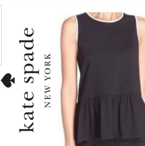 white sleeveless peplum top